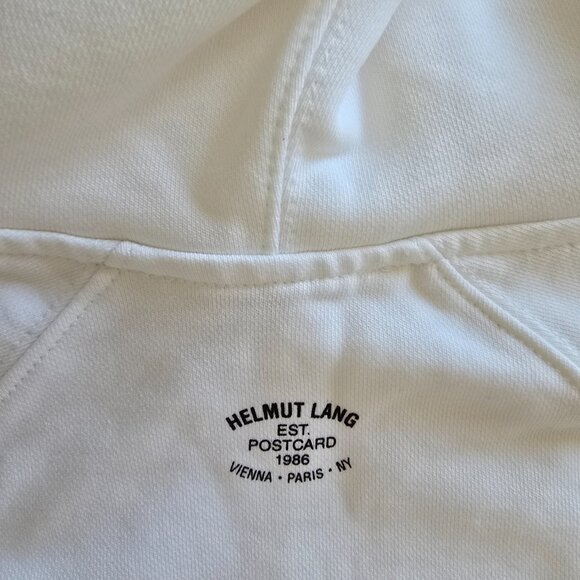 Helmut Lang White Hoodie Sweater - Picture 4 of 5